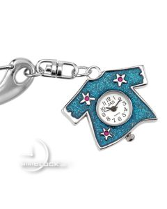 KEYCHAIN, Collectible Novelty Blue Sparkle Tshirt
